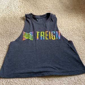 Treign racer back crop